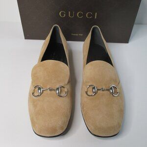 GUCCI Camelia Womens' Shoes Leather Size 38 1/2 Made in Italy New in Box